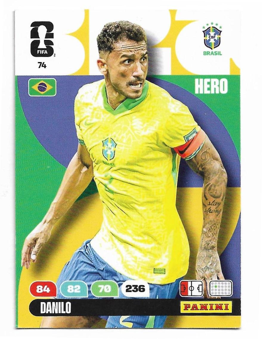 ADRENALYN OFFICIAL TRADING CARDS MUNDIAL 2026 DANILO N°74