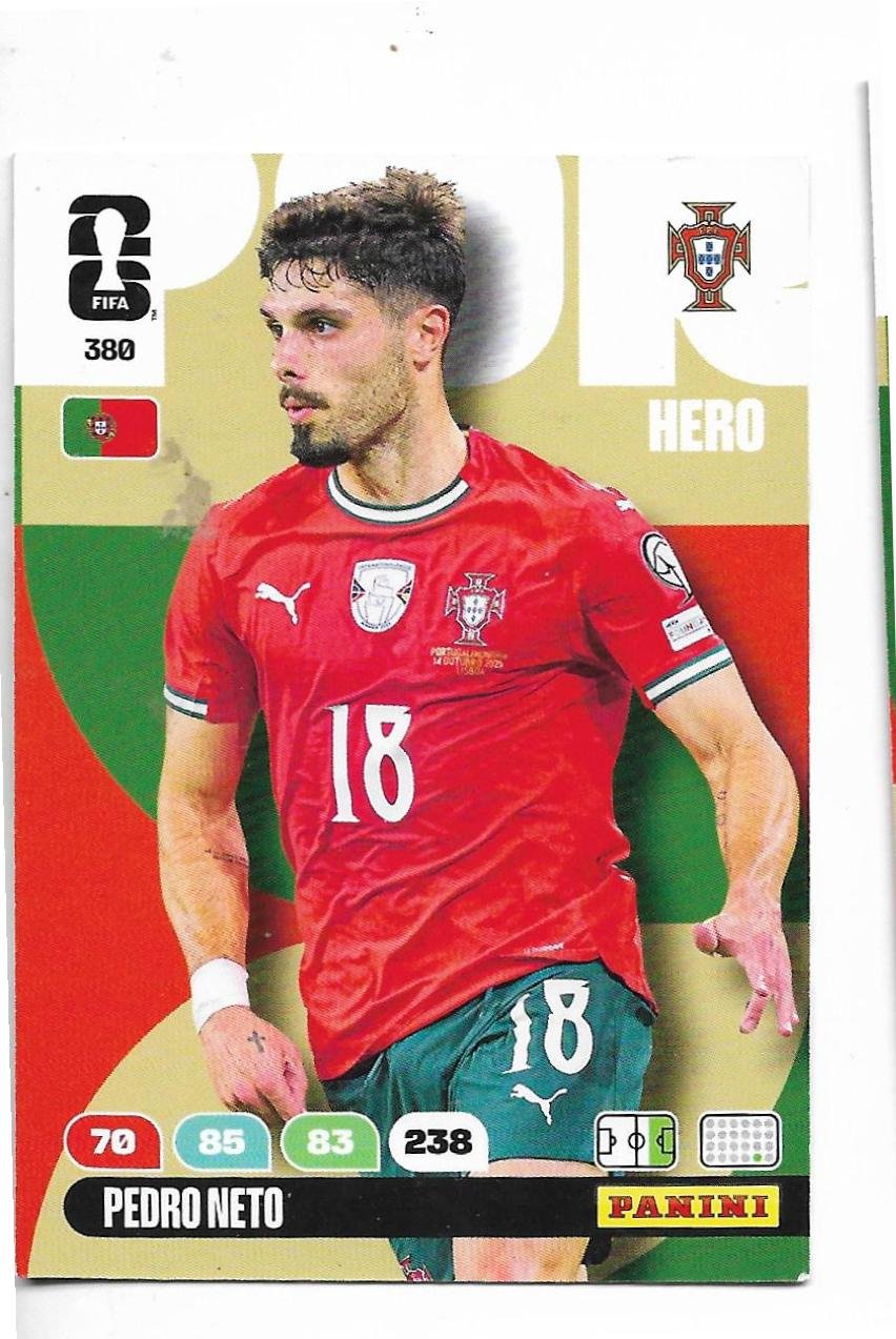 ADRENALYN OFFICIAL TRADING CARDS MUNDIAL 2026 PEDRO NETO N°380