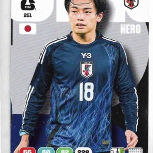 ADRENALYN OFFICIAL TRADING CARDS MUNDIAL 2026 AYASE UEDA N°261