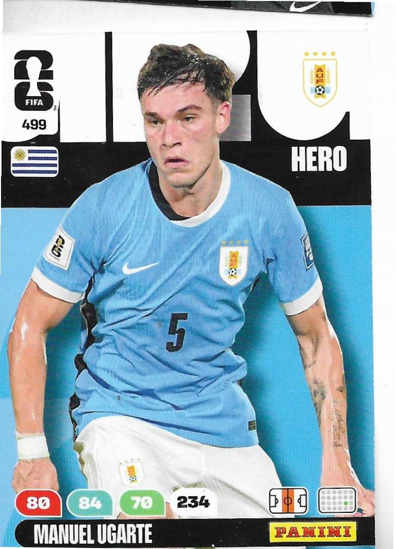 ADRENALYN OFFICIAL TRADING CARDS MUNDIAL 2026 MANUEL UGARTE N°499