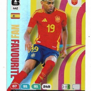 ADRENALYN OFFICIAL TRADING CARDS MUNDIAL 2026 FAVOURITE LAMINE YAMAL N°442