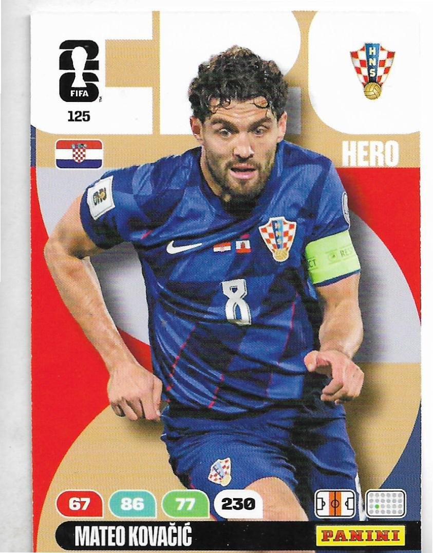 ADRENALYN OFFICIAL TRADING CARDS MUNDIAL 2026 MATEO KAVACIC N°125