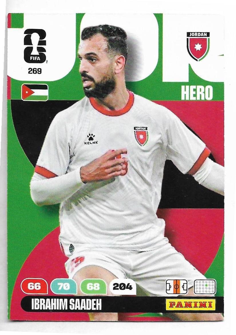 ADRENALYN OFFICIAL TRADING CARDS MUNDIAL 2026 IBRAHIM SAADEH N°269