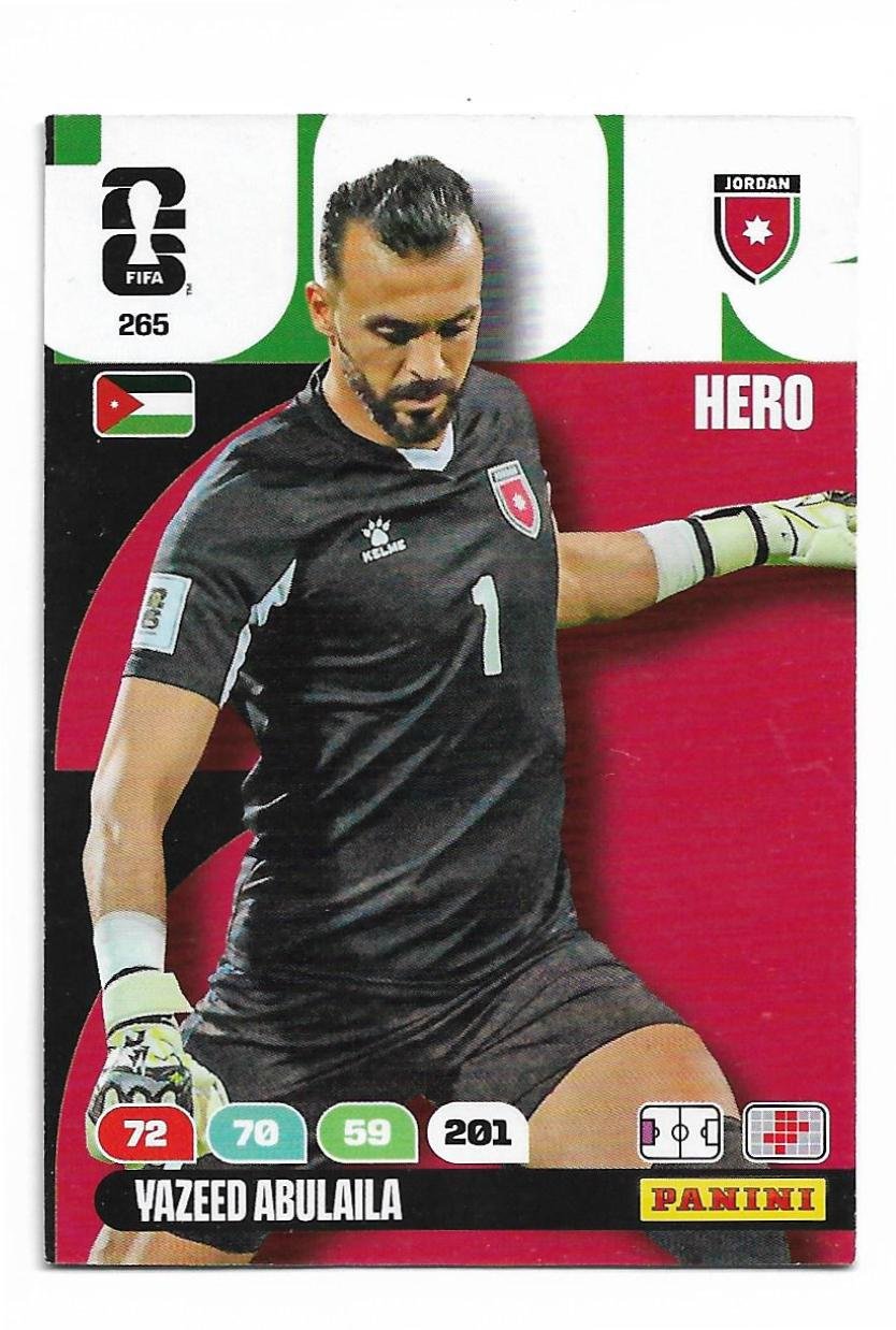 ADRENALYN OFFICIAL TRADING CARDS MUNDIAL 2026 YAZEED ABULAILA N°265