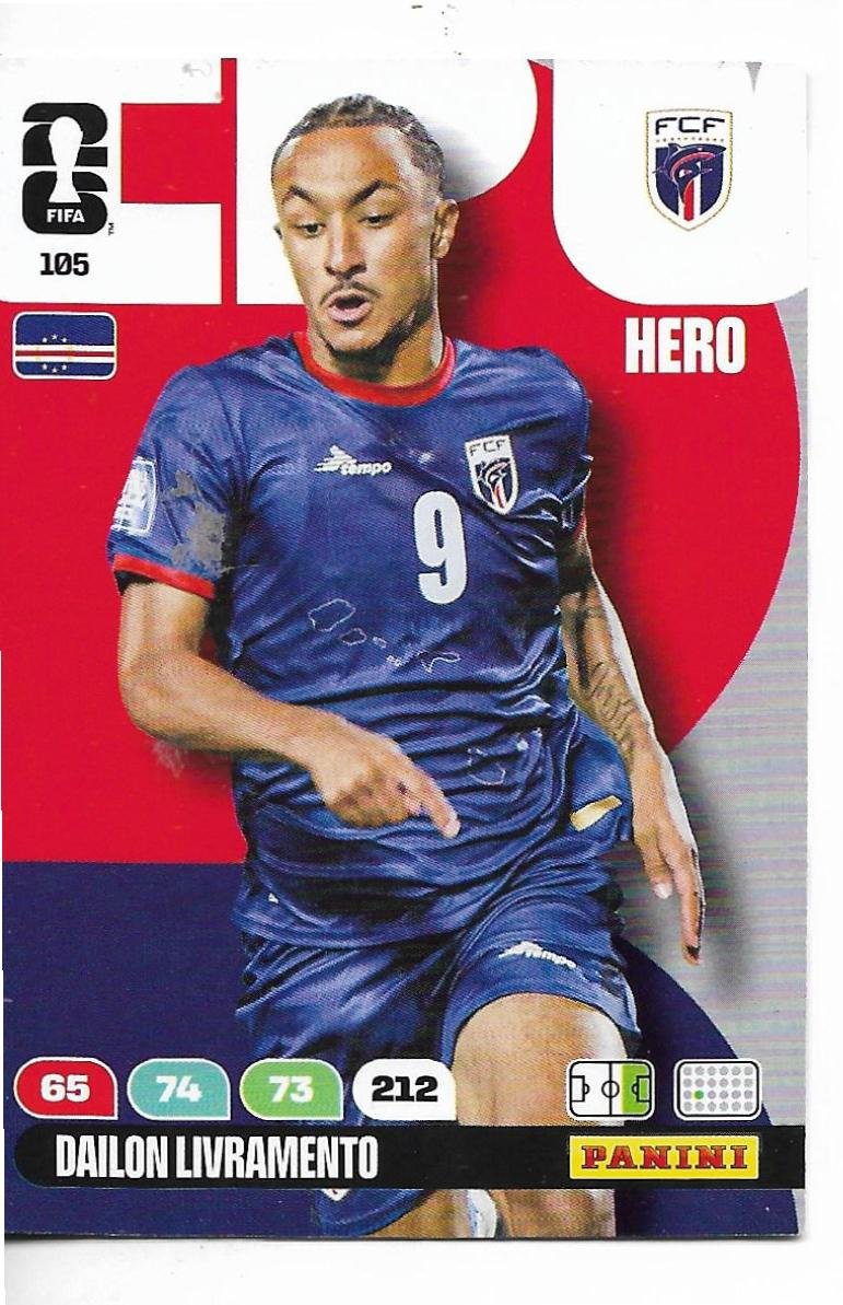 ADRENALYN OFFICIAL TRADING CARDS MUNDIAL 2026 DAILON LIVBRAMENTO N°105