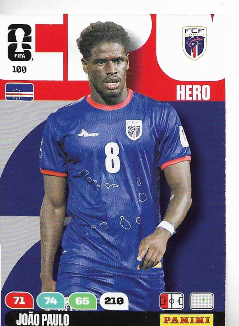 ADRENALYN OFFICIAL TRADING CARDS MUNDIAL 2026 JOAO PAULO N°100