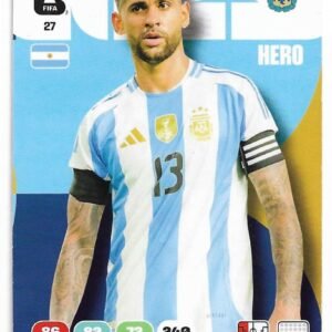 ADRENALYN OFFICIAL TRADING CARDS MUNDIAL 2026 CRISTIAN ROMERO N°27