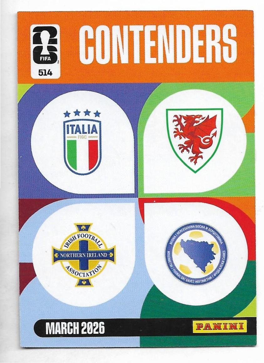 ADRENALYN OFFICIAL TRADING CARDS MUNDIAL 2026 CONTENDERS N°514