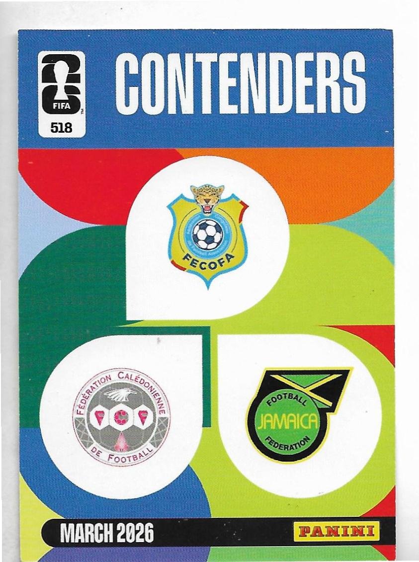 ADRENALYN OFFICIAL TRADING CARDS MUNDIAL 2026 CONTENDERS N°518