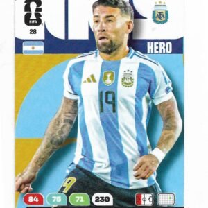 ADRENALYN OFFICIAL TRADING CARDS MUNDIAL 2026 NICOLÁS OTAMENDI N°28
