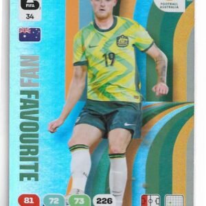 ADRENALYN OFFICIAL TRADING CARDS MUNDIAL 2026 FAN HARRY SOUTTAR N°34