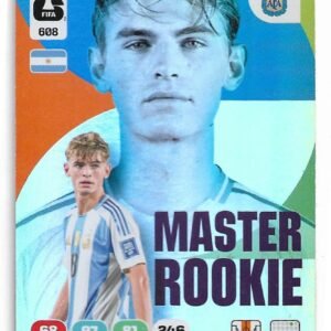 ADRENALYN OFFICIAL TRADING CARDS MUNDIAL 2026 M. ROOKIE NICO PAZ N°608