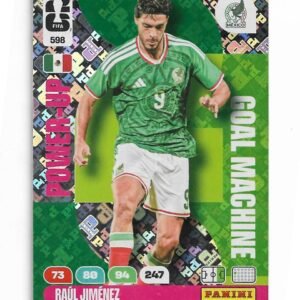 ADRENALYN OFFICIAL TRADING CARDS MUNDIAL 2026 GOAL MACHINE RAÙL JIMÈNEZ N°598