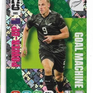 ADRENALYN OFFICIAL TRADING CARDS MUNDIAL 2026 GOAL MACHINE CHRIS WOOD N°601