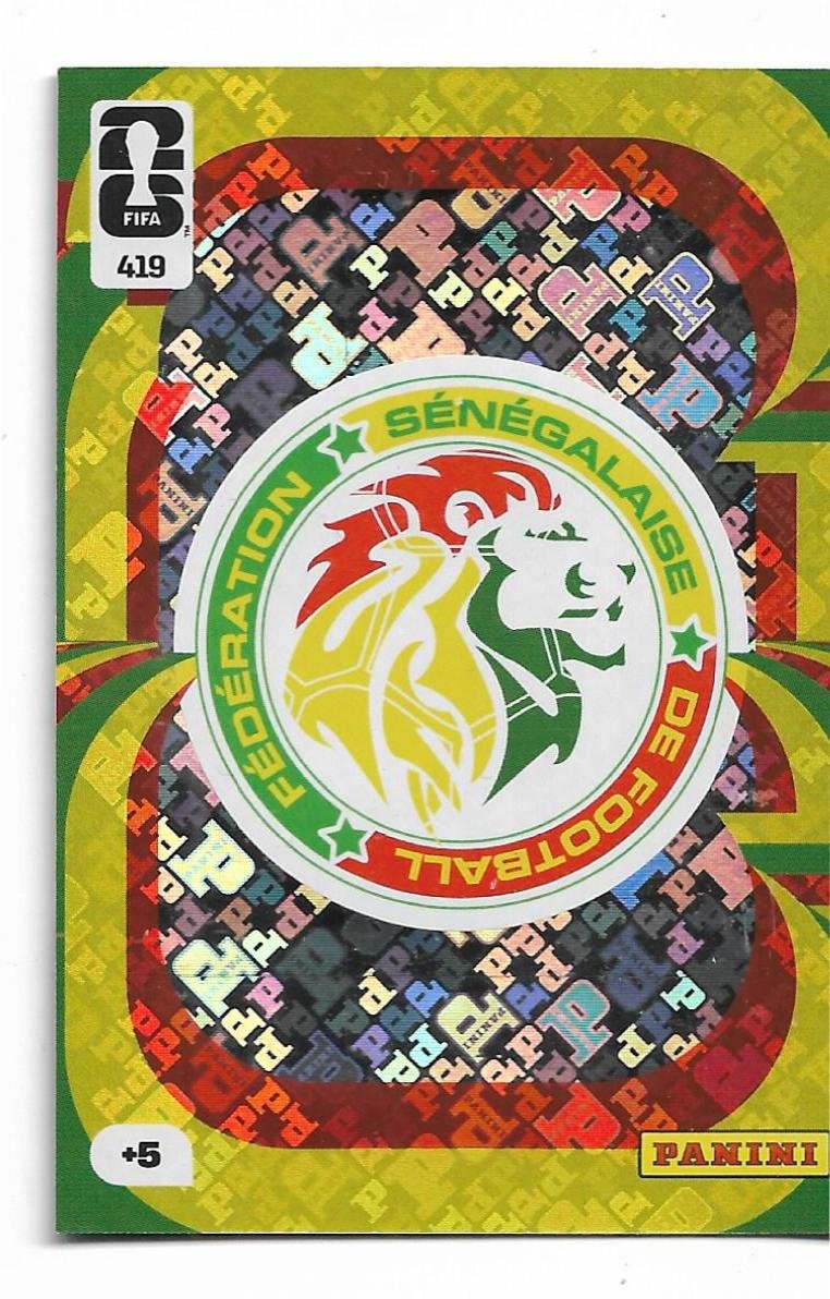 ADRENALYN OFFICIAL TRADING CARDS MUNDIAL 2026 FÉDÉRATION SÉNÉGALAISE DE FOOTBALL N°418
