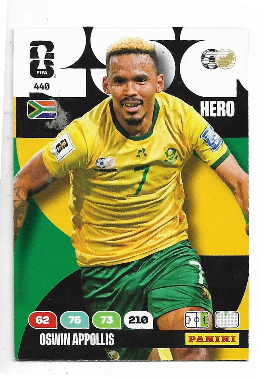 ADRENALYN OFFICIAL TRADING CARDS MUNDIAL 2026 OSWIN APPOLLIS N° 440