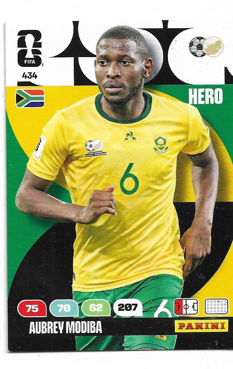 ADRENALYN OFFICIAL TRADING CARDS MUNDIAL 2026 AUBREY MODIBA N° 434