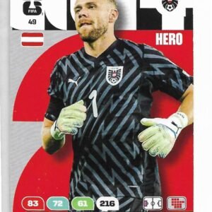 ADRENALYN OFFICIAL TRADING CARDS MUNDIAL 2026 ALEXANDER SCHLAGER N° 49