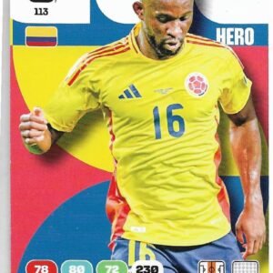 ADRENALYN OFFICIAL TRADING CARDS MUNDIAL 2026 JEFFERSON LERMA N° 113