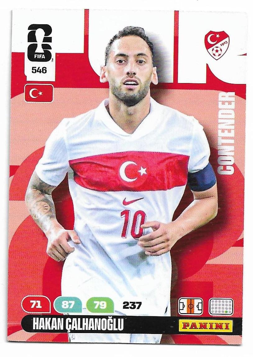 ADRENALYN OFFICIAL TRADING CARDS MUNDIAL 2026 HAKAN CALHANOGLU N°546