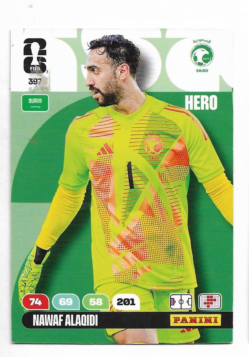 ADRENALYN OFFICIAL TRADING CARDS MUNDIAL 2026 NAWAF ALAQIDI N°397
