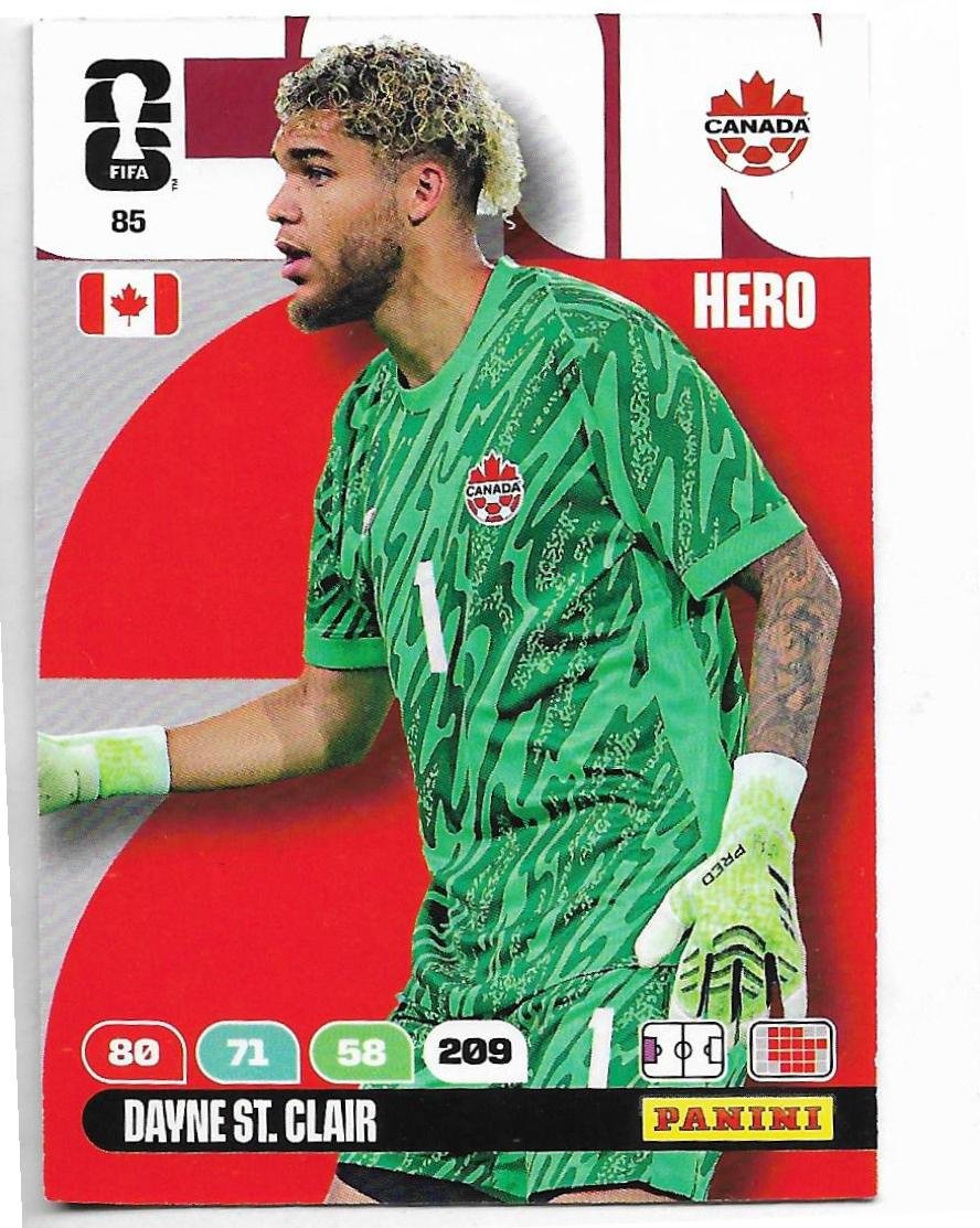 ADRENALYN OFFICIAL TRADING CARDS MUNDIAL 2026 DAYNE ST. CLAIR N°85