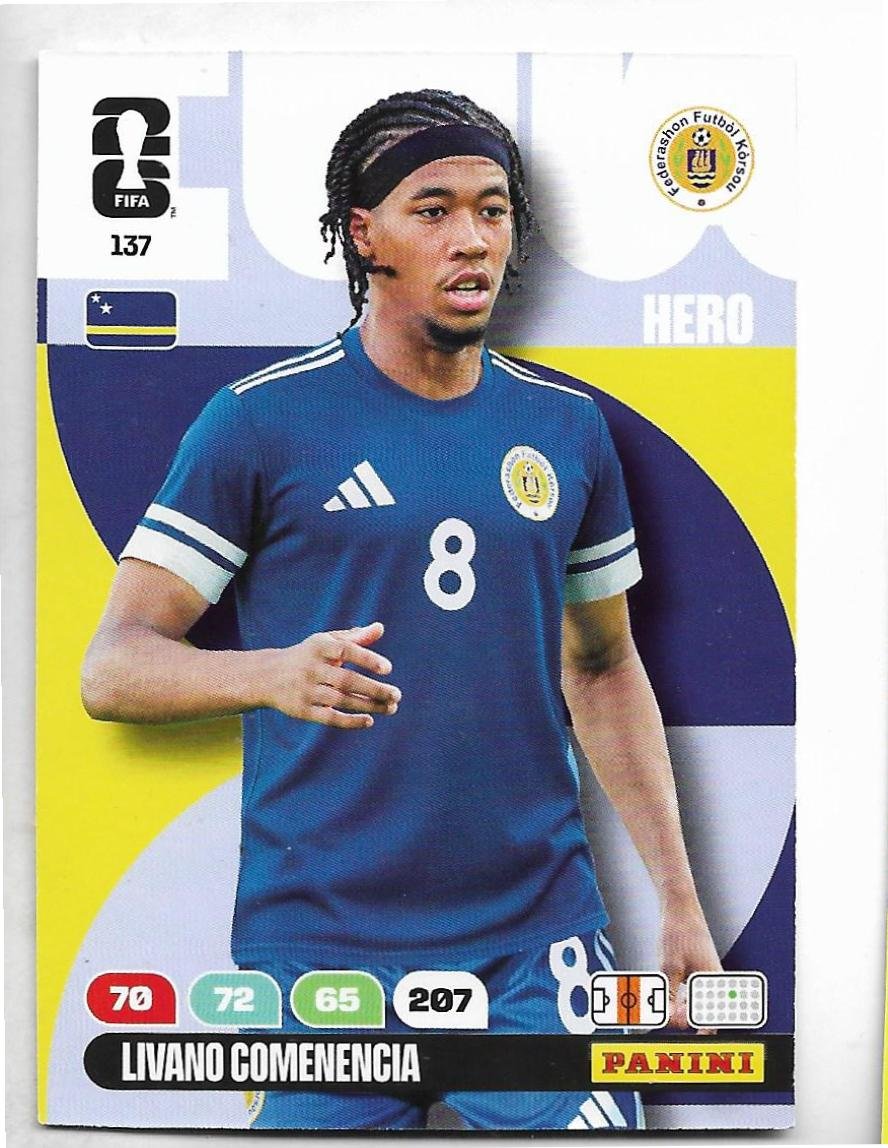 ADRENALYN OFFICIAL TRADING CARDS MUNDIAL 2026 LIVIANO COMENENCIA N°137