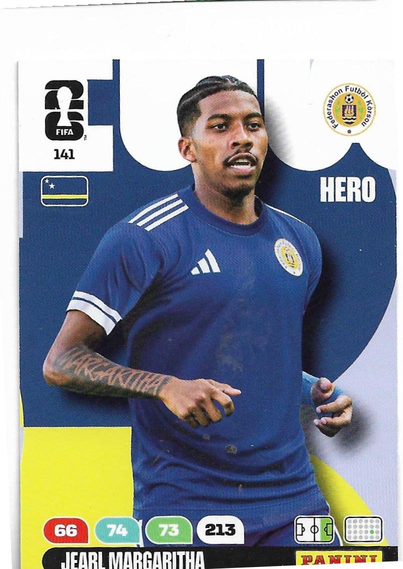 ADRENALYN OFFICIAL TRADING CARDS MUNDIAL 2026 JEARL MARGARITHA N°141