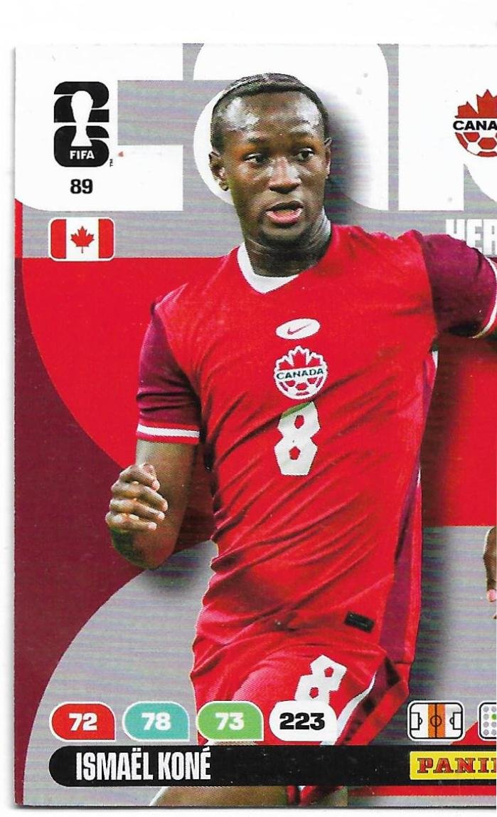 ADRENALYN OFFICIAL TRADING CARDS MUNDIAL 2026 ISMAEL KONÉ N°89