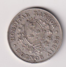 MEDALLA HOSPITAL RAWSON INAUGURACION MATERNIDAD 1894
