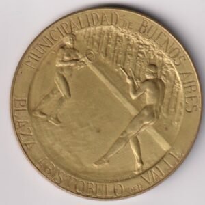 MEDALLA PLAZA ARISTOBULO DEL VALLE 1926