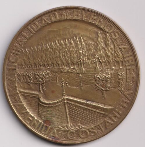 MEDALLA BUENOS AIRES COSTANERA 1924