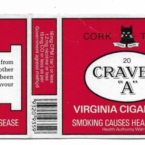 MARQUILLA CRAVEN "A" 20 CIGARRILLOS AUSTRALIA BOX