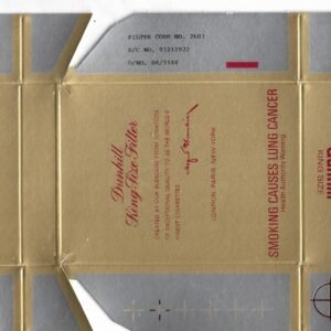 MARQUILLA DUNHILL 20 CIGARRILLOS AUSTRALIA BOX