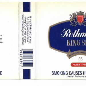 MARQUILLA ROTHMANS 25 CIGARRILLOS AUSTRALIA BOX