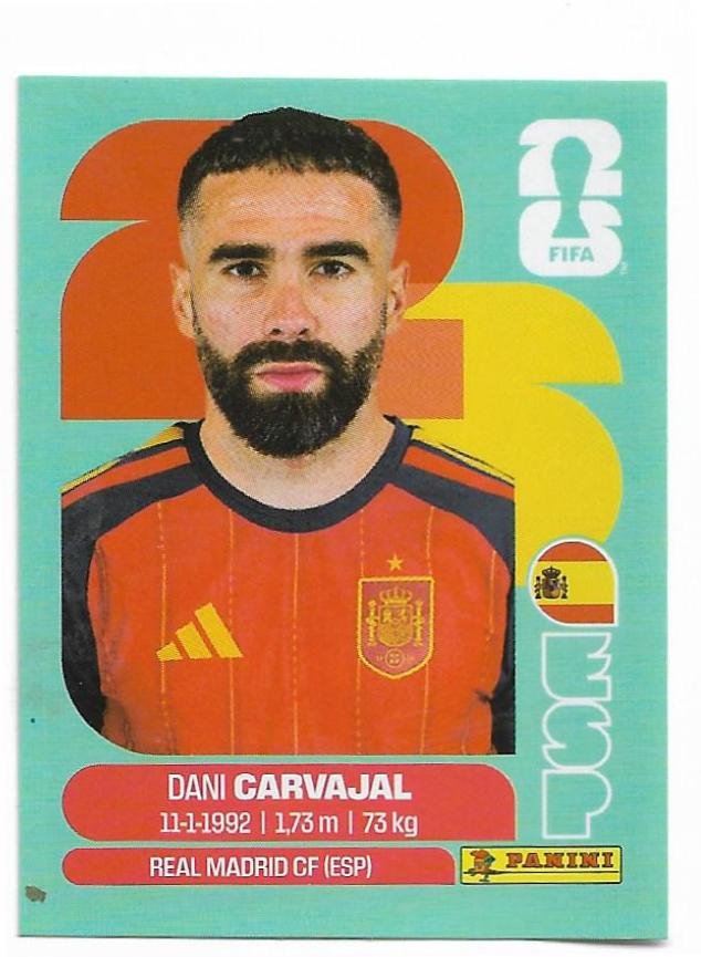 FIGURITAS FIFA MUNDIAL 2026 DANI CARVAJAL ESP 7
