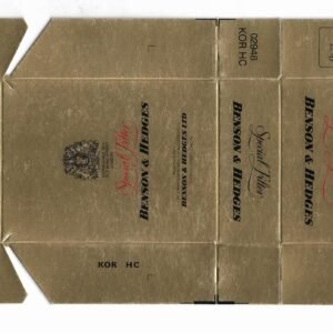 MARQUILLA BENSON & HEDGES 20 CIGARRILLOS BÉLGICA