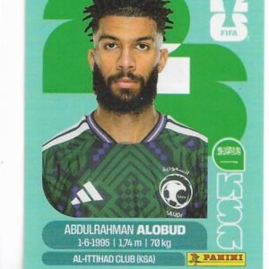 FIGURITAS FIFA MUNDIAL 2026 ABDULRAHMAN ALOBUD KSA 17