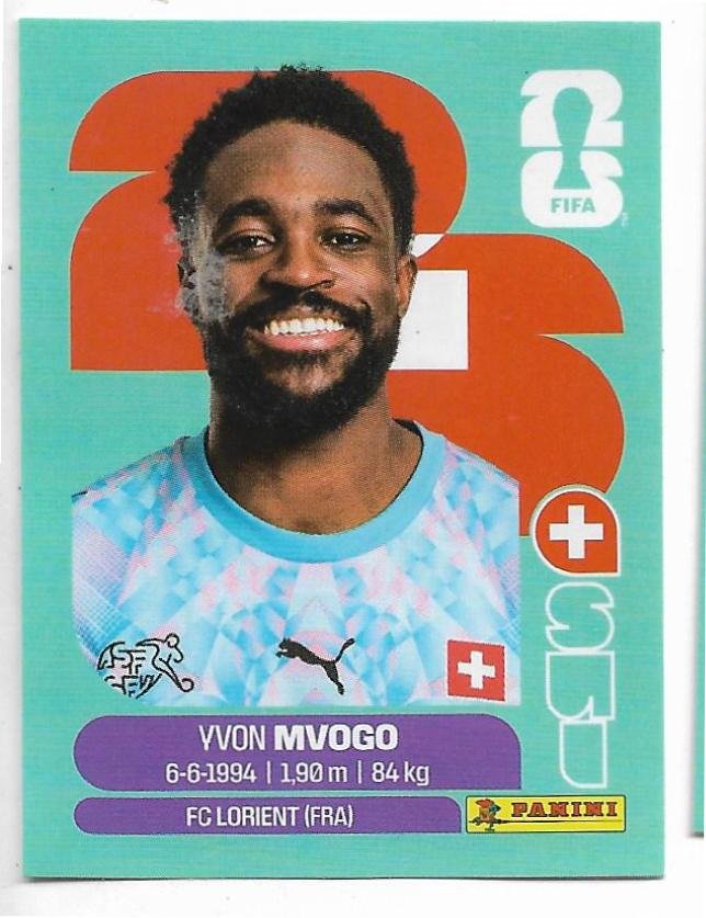 FIGURITAS FIFA MUNDIAL 2026 YVON MVOGO SUI 3