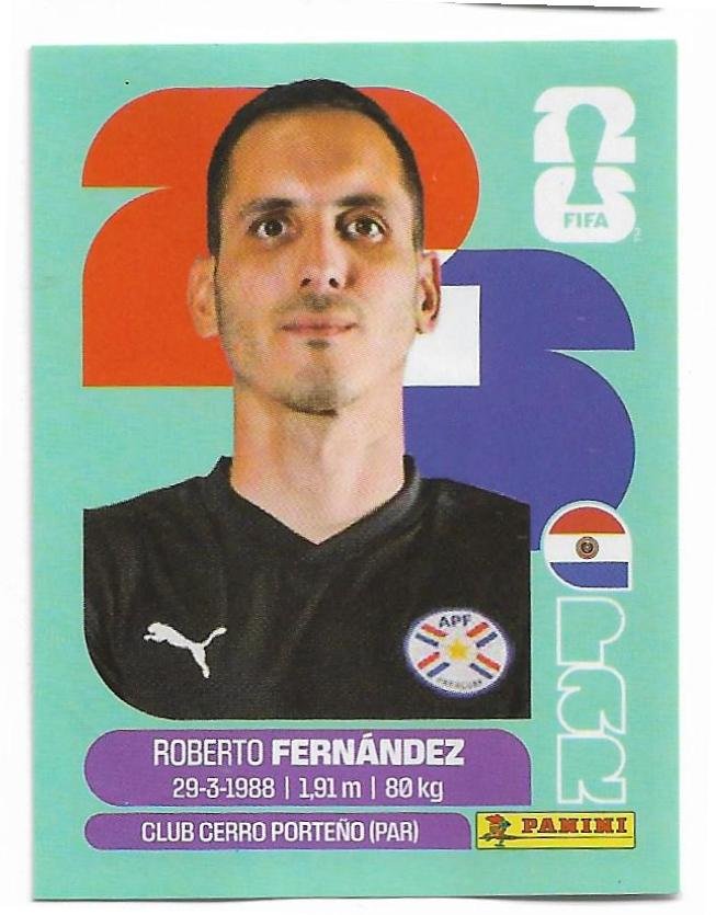 FIGURITAS FIFA MUNDIAL 2026 ROBERTO FERNANDEZ PAR 2