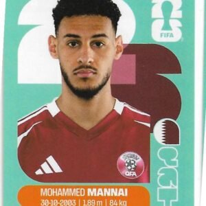 FIGURITAS FIFA MUNDIAL 2026 MOHAMMED MANNAI QAT 9