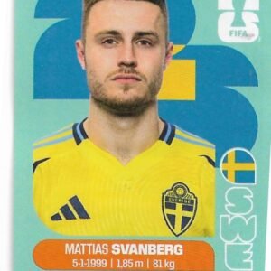 FIGURITAS FIFA MUNDIAL 2026 MATTIAS SVANBERG SWE 12