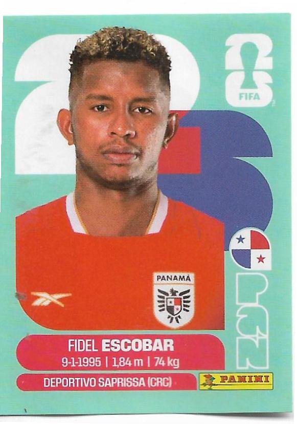 FIGURITAS FIFA MUNDIAL 2026 FIDEL ESCOBAR PAN 4