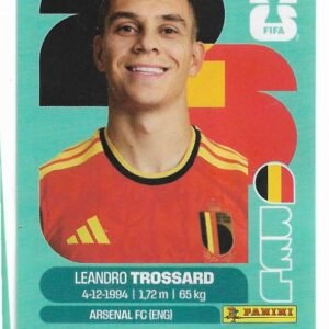 FIGURITAS FIFA MUNDIAL 2026 LEANDRO TROSSARD BEL 18