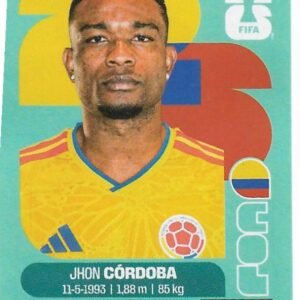 FIGURITAS FIFA MUNDIAL 2026 JHON CÓRDOBA COL 18