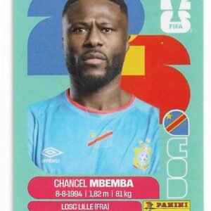 FIGURITAS FIFA MUNDIAL 2026 CHANCEL MBEMBA COD 6