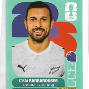 FIGURITAS FIFA MUNDIAL 2026 KOSTA BARBAROUSES NZL 20
