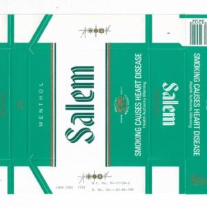 MARQUILLA SALEM 25 CIGARRILLOS AUSTRALIA BOX