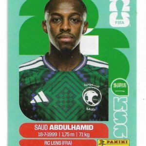 FIGURITAS FIFA MUNDIAL 2026 SAUD ABDULHAMID KSA 4