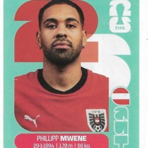 FIGURITAS FIFA MUNDIAL 2026 PHILLIPP MWENE AUT 8